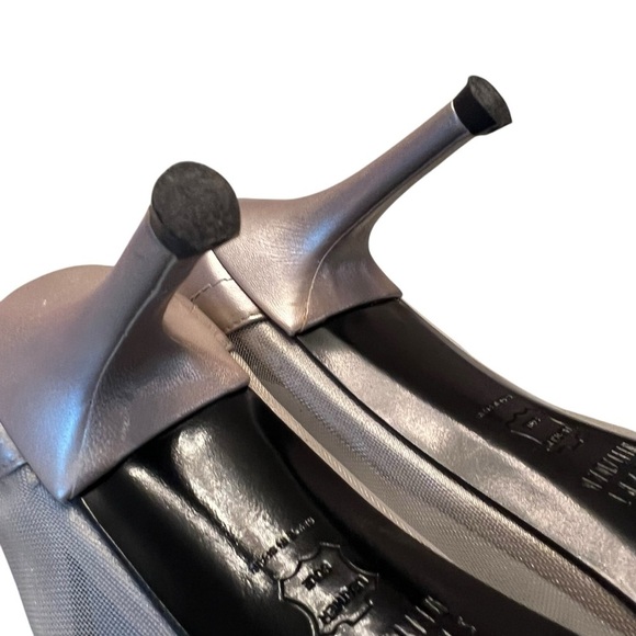 STUART WEITZMAN Pumps Heels Mesh Sheer Peep-Toe Gold Size 9 Bridal Formal - Picture 7 of 11